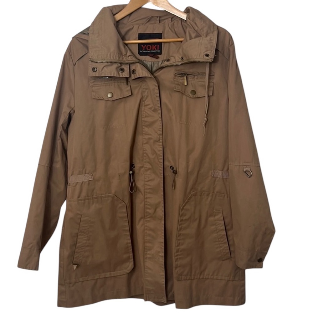 A7- womens tan jacket size 1XL YOKI